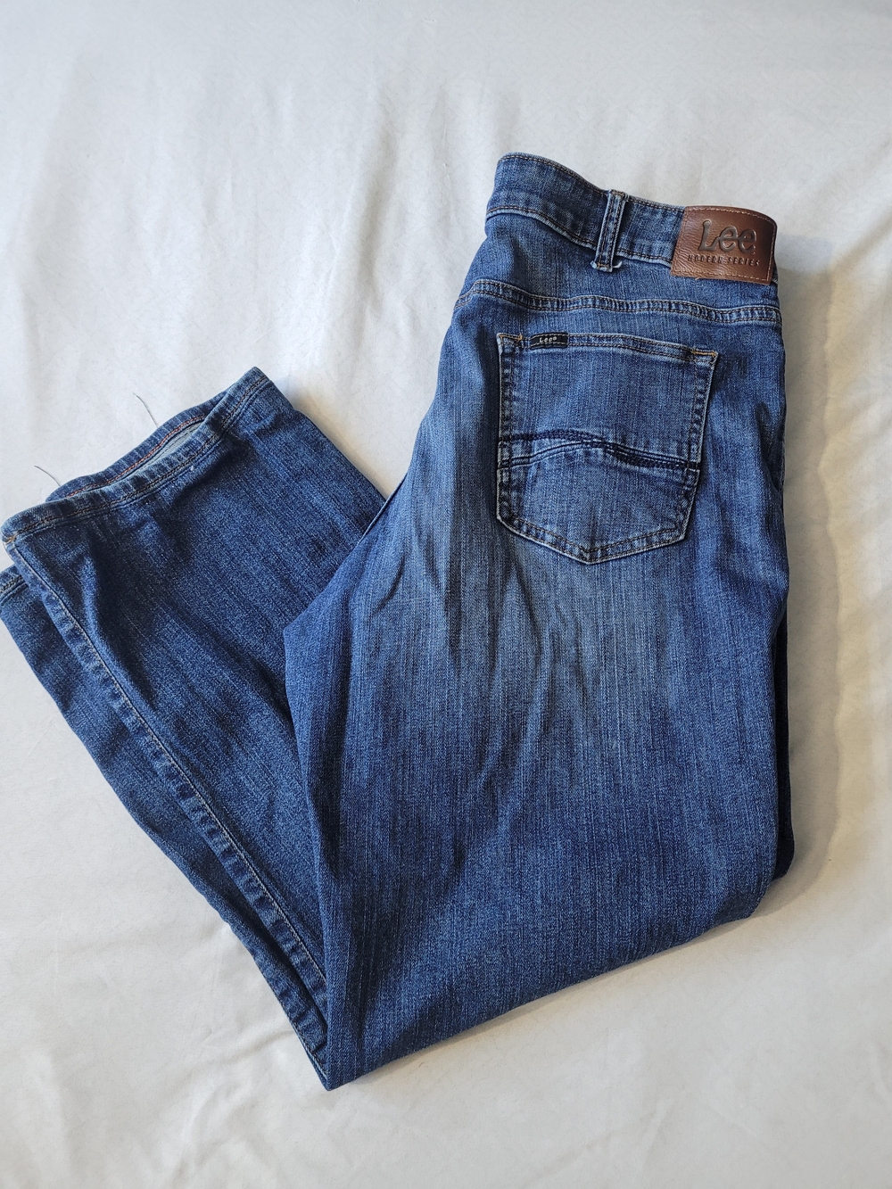 Lee Men's Blue Straight-Leg Jeans